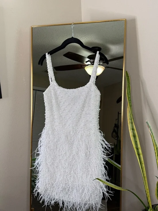 Nadine Merabi Carrie White Mini Dress - Picture 5 of 9